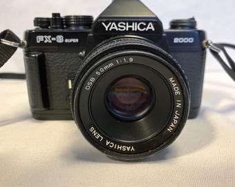 Film Tested 1986 Yashica FX-3 Super 2000 35mm SLR Camera W/ Yashica DSB 50mm 1:1.8. Working! #3458