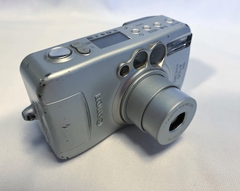 Film Tested 2005 Canon Sure Shot 90u II Sub Compact 35mm Point and Shoot Camera. Working! Autoboy Prima Super #3446