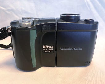 Tested 2002 Nikon Coolpix 4500 Digital W/ 256 CF Memory Card. Working!  #4099
