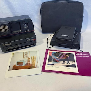 Rare Polaroid Impulse AF SE Auto Focus 600 Instant Camera with Remote Shutter and Receiver - Film Tested Working! #3331