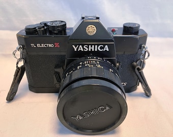 Film Tested 1968 Yashica TL Electro X 35mm SLR Camera W/ Yashica DS 50mm 1:1.4.  Film Tested Working! #4068