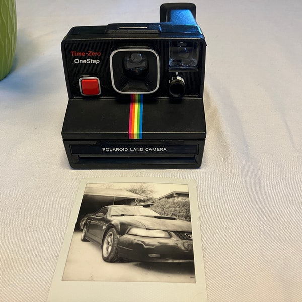 Film Tested Vintage 1980's Polaroid Time-Zero OneStep SX-70 Instant Camera.  Tested and Working! #2035