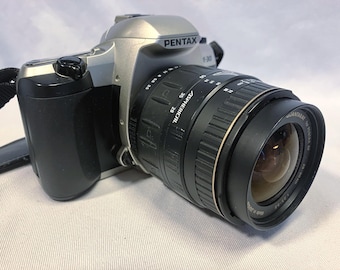Film Tested Pentax ZX-30 35mm Auto focus SLR Camera With Quantaray 28-90mm Lens.  Good Condition!  Working  MZ-30 #3373