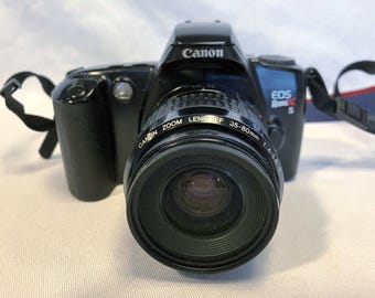 Film Tested 1992 Canon EOS Rebel X SII 35mm Camera With 35-80mm Macro Lens.  Working Great! SII #3362