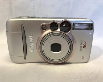 Film Tested 2003 Canon Sure Shot 80u Sub Compact 35mm Point and Shoot Camera. Working! Autoboy Prima Super #3408