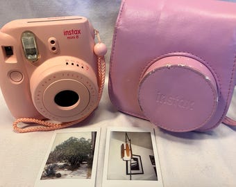 Film Tested Pink Instax Mini 8 Instant Camera w/ Pink Carrying case  - Working! #40xx