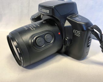 Film Tested 1990 Canon EOS 700 35mm Camera With Canon EF 35-80mm f:4-5.6 Power Zoom Lens.  #3405