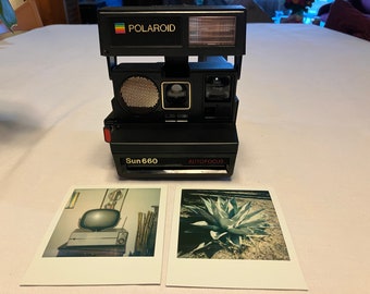 Vintage 1980's Polaroid 660 AF - AutoFocus/Sonar Instant Camera.  Good Condition.  Film Tested and Working! #1936