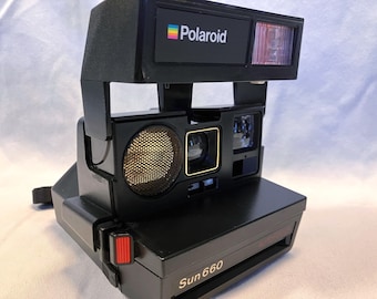 Film Tested Vintage 1980's Polaroid 660 AF - AutoFocus/Sonar Instant Camera. Discounted. Working! #4162