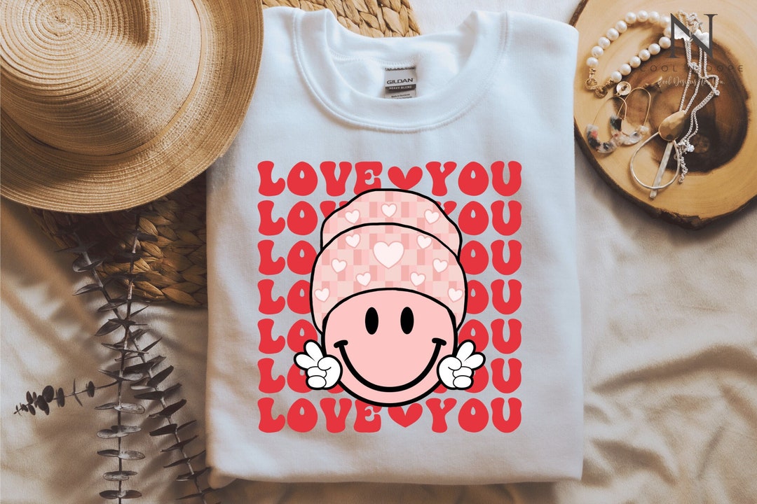Love You Png, Smileyy Face Png, Retro Valentine Png, Valentine's Day ...