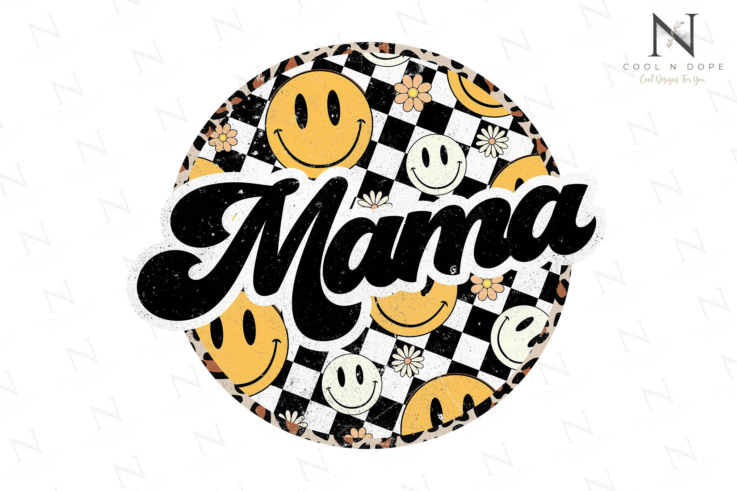 Retro Mama Smiley Face Tumbler – Enchanted Mania