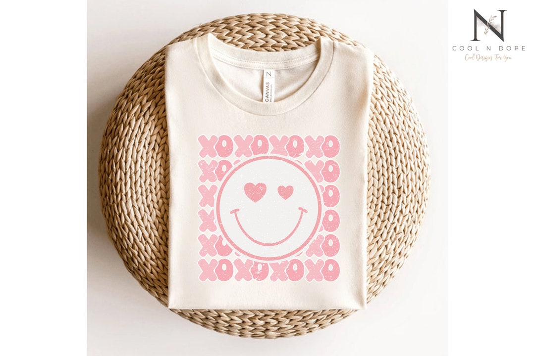 Happy Face SVG, XOXO Svg, Smiley Svg, Love Heart Svg, Heart Svg ...