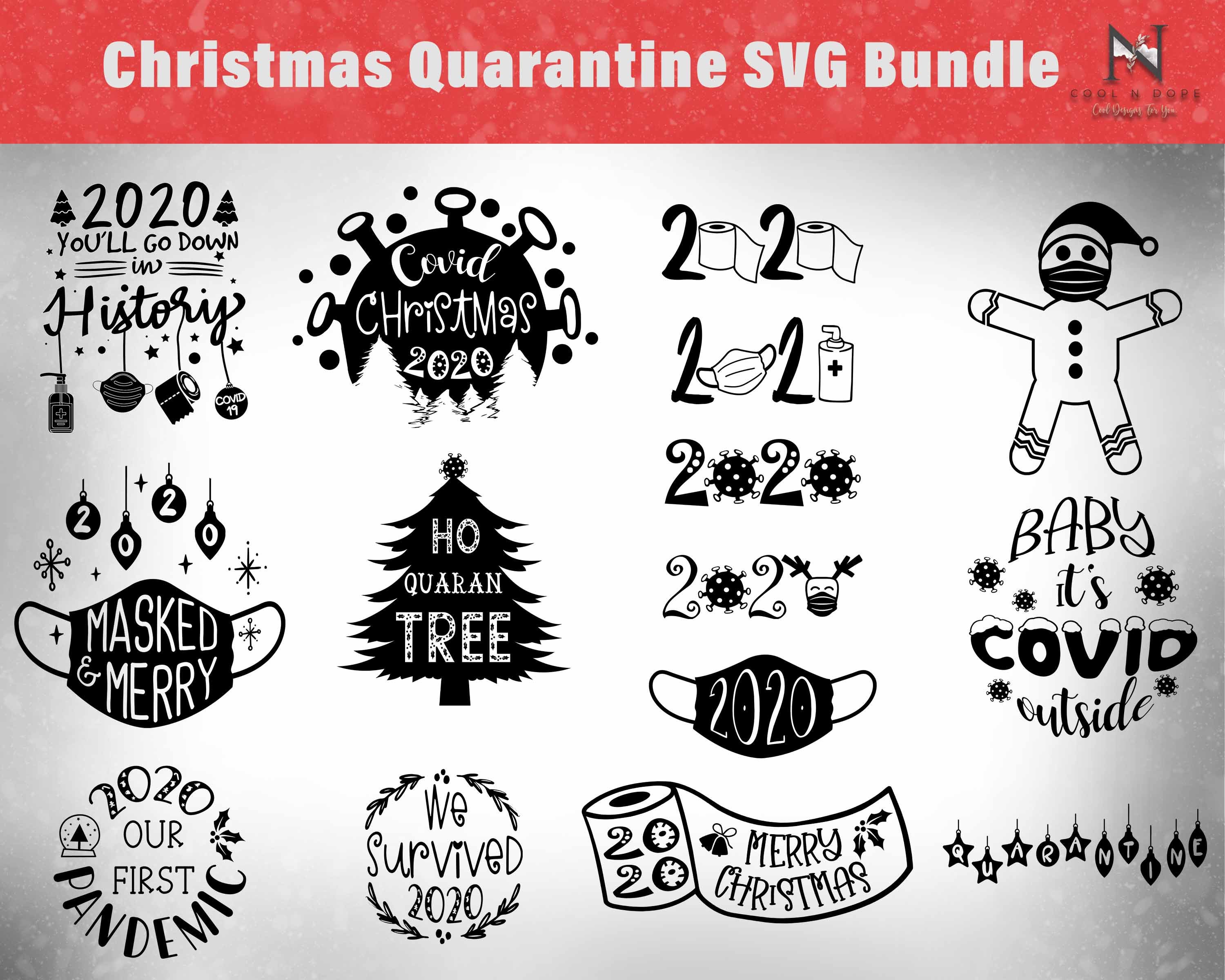 Download Christmas Quarantine SVG Bundle Covid Christmas 2020 SVG | Etsy