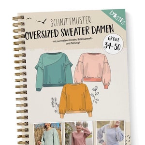 Lybstes sweater women's oversized, sewing pattern