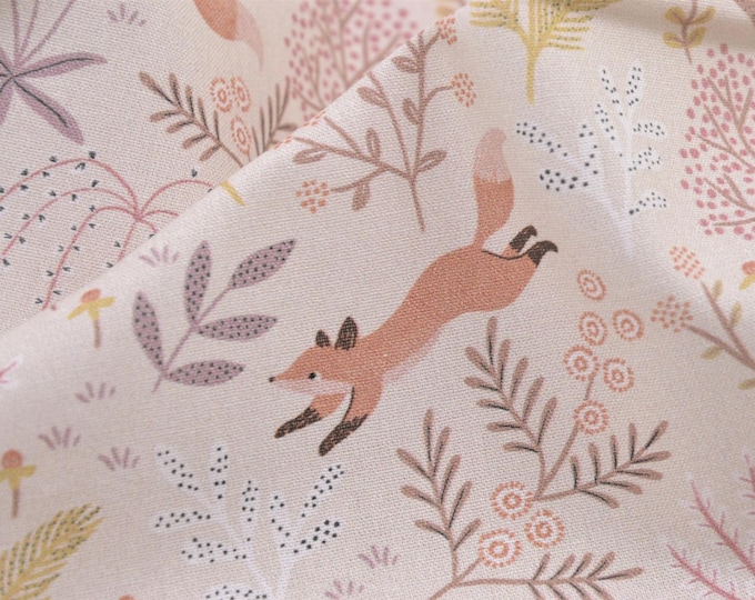 Baumwollstoff Digitaldruckstoff Kitzbühel mit Füchsen von Westfalenstoffe - 150cm breit - Stoff  gemustert