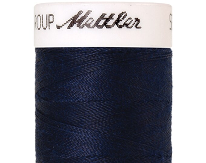 Seralon 200 m col. 1465 (Midnight Blue) sewing thread by Amann Mettler - High-quality sewing thread for sewing projects - 200 meters on the roll - Color Mi