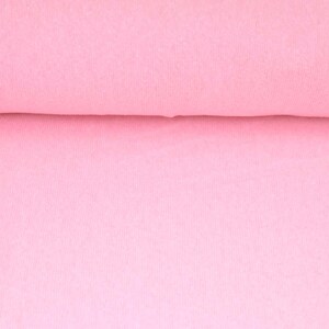 Tejido de punto rosa claro Gillo de algodón de Hilco - 175 cm de ancho - tejido de punto de color liso imagen 5