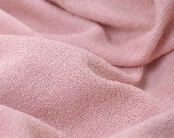 Frottee-Jersey aus Baumwolle in rost, curled cotton von Katia Fabrics - 185cm breit - Stoff matt, UNI