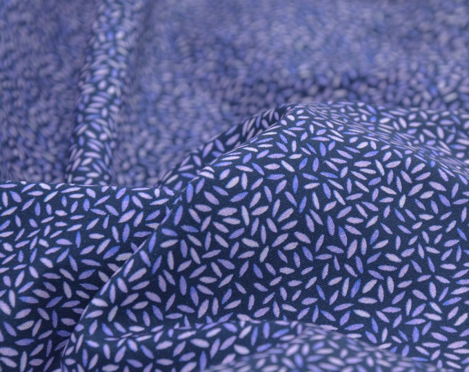 Baumwollstoff Webware Ostern, Striche, blau Emilie von Hilco - 150cm breit - Stoff matt, Pinselstrich