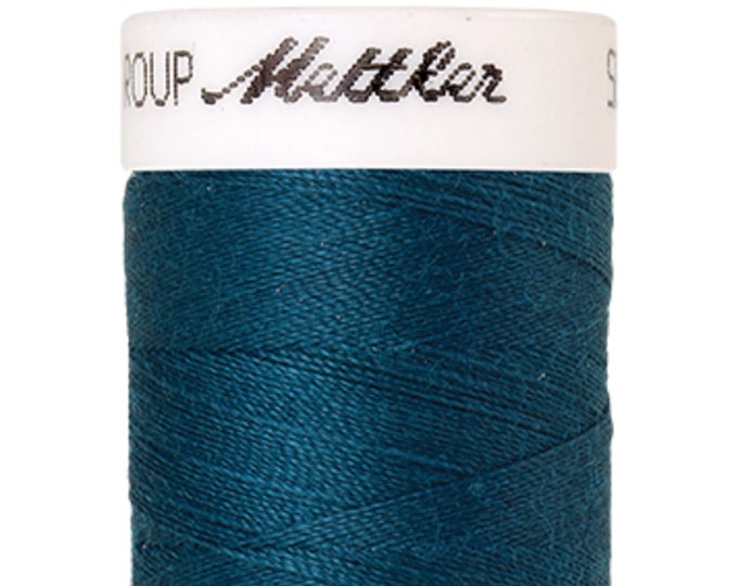Seralon 200 m col. 483 (Dark Turquoise) sewing thread by Amann Mettler - High-quality sewing thread for sewing projects - 200 meters on the roll - Color Da