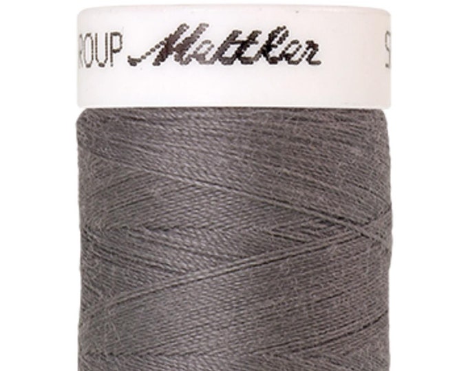 Seralon 200 m col. 318 (Tin) sewing thread by Amann Mettler - High-quality sewing thread for sewing projects - 200 meters on the roll - Color Tin - Sewing thread