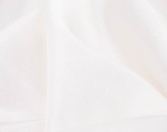 Evening wear lining taffeta "Venezia" plain white, eggshell - 140 cm wide - smooth fabric, plain