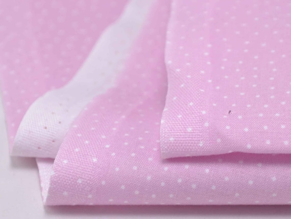 Baumwollstoff Renforcé rosa, weiß Tupfen, Punkte von Westfalenstoffe - 145cm breit - Stoff glatt, Punkte