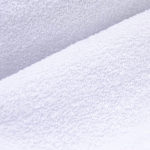 Terry cloth fabric made of 100% cotton in plain white - 145 cm wide - fabric matt UNI