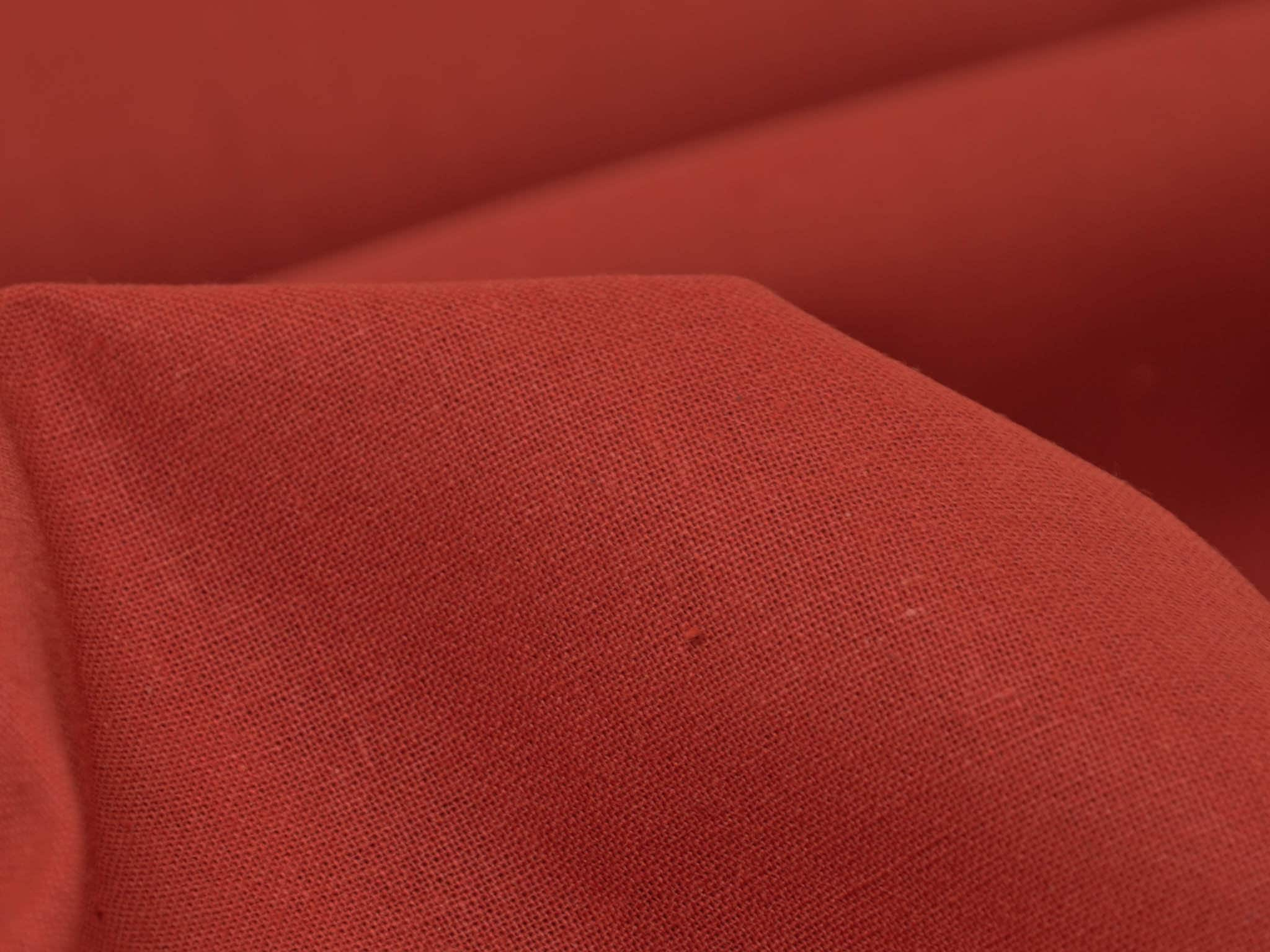 Fabrics by the Meter Uni Rust Red 