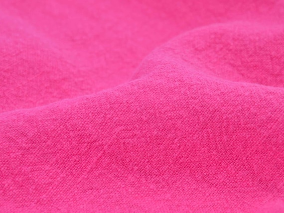 Linen Stone Washed Solid Pink, Dress, Skirt - 140 Cm Wide - Fabric Linen  Look, Solid Color - Etsy