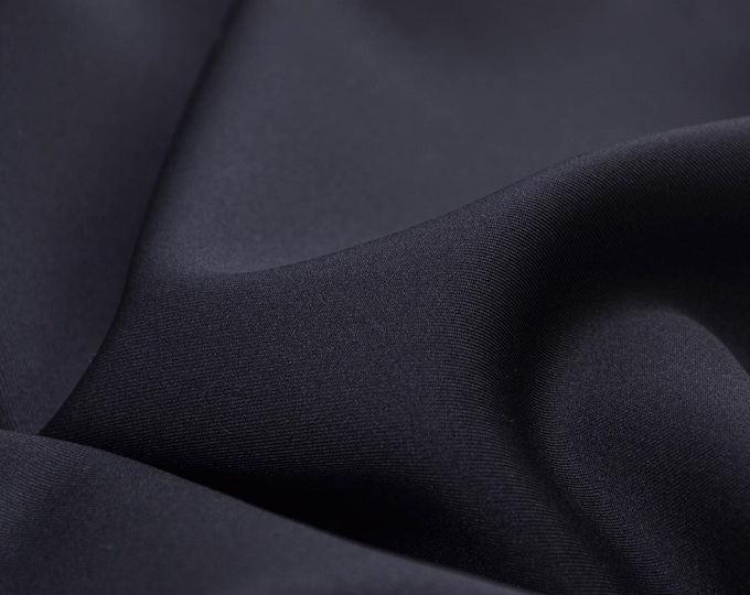 Soft Shell plain black, stretch, Scuba - 140 cm wide - fabric smooth UNI