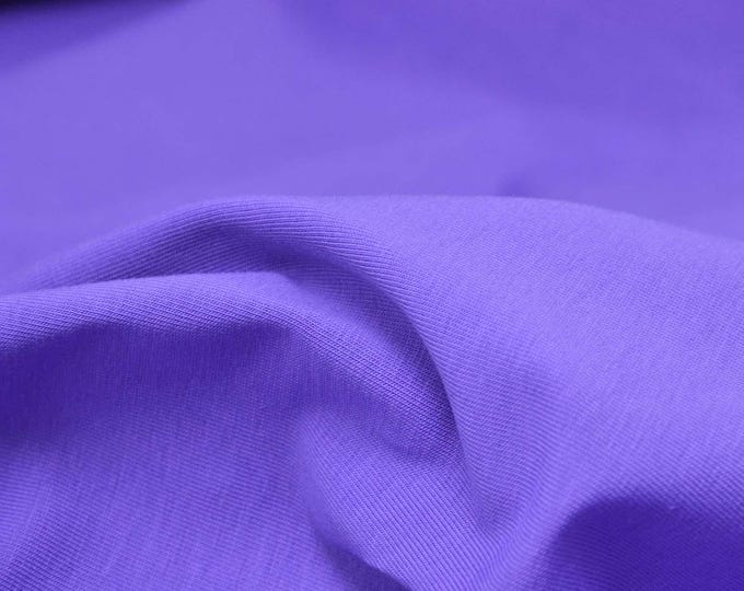 Organic cotton jersey from mind the Maker in solid blue-purple - 170 cm wide - smooth fabric, solid color