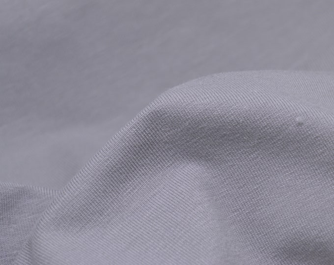 Jersey made of organic cotton by Mind the Maker in light grey - 170 cm wide - smooth fabric, UNI