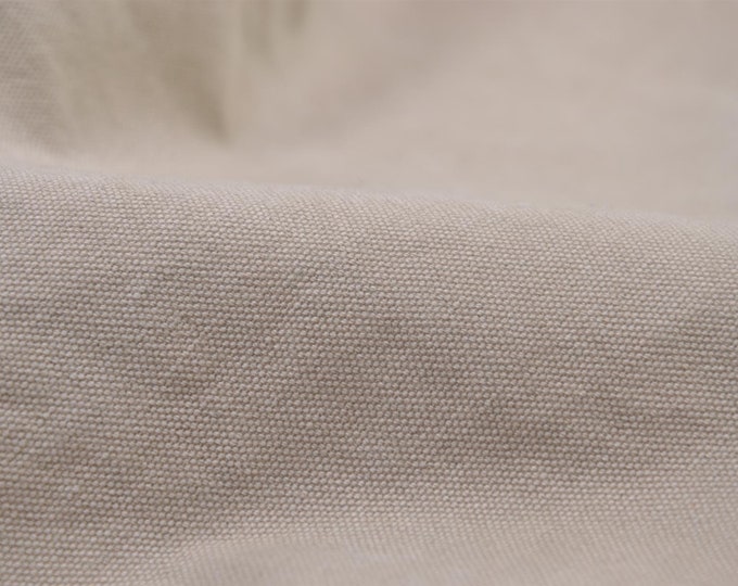 Canvas Heavy Washed von Mind the Maker in hellgrau, hellbeige - 145cm breit - Stoff glatt UNI