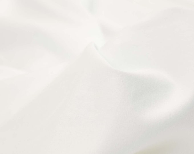 Jersey fabric made of viscose in plain eggshell, cream-white, white - 140 cm wide - smooth fabric, UNI