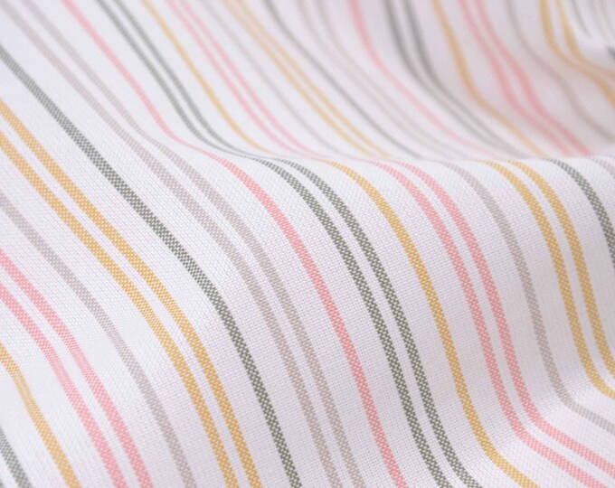 Baumwollstoff Webstoff Texel, Streifen, gelb, grün von Westfalenstoffe - 150cm breit - Stoff glatt, Streifen