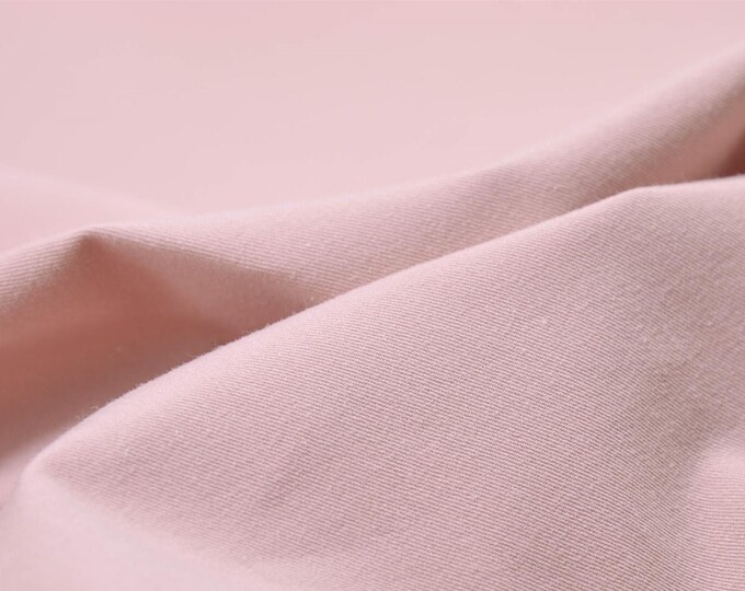 Hosenstoff Baumwolle, Stretch on rosa - 135cm breit - Stoff glatt UNI