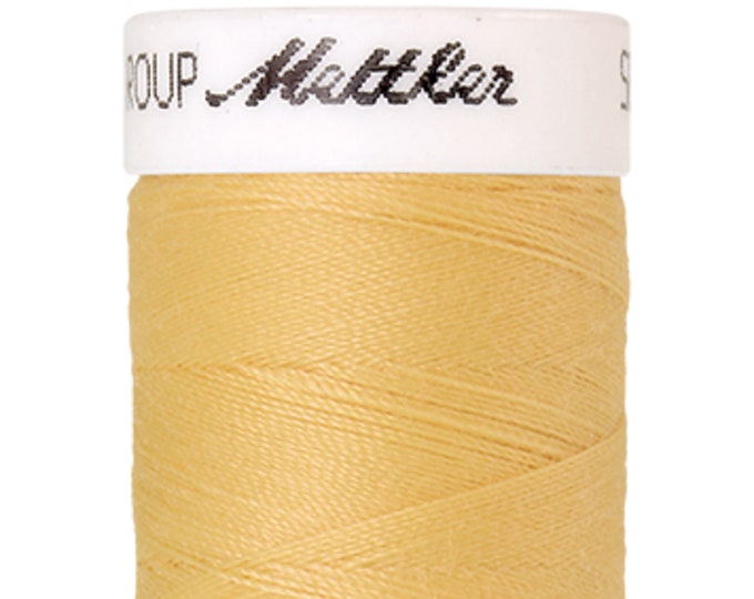 Seralon 200m col. 1454 (Banana Peel) Nähgarn von Amann Mettler - Hochwertiges Nähgarn für Näharbeiten - 200 Meter auf der Rolle – Farbe Bana