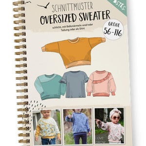 Lybstes Oversized Sweater small 56-116 paper sewing pattern