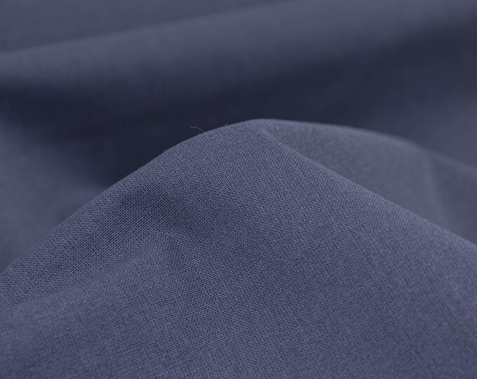 Baumwollstoff Druckstoff uni grau, dunklgrau von Westfalenstoffe - 150cm breit - Stoff glatt UNI