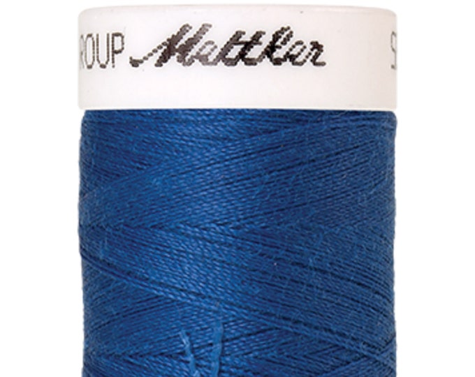 Seralon 200 m col. 1463 (Blue) sewing thread by Amann Mettler - High-quality sewing thread for sewing projects - 200 meters on a spool - Color Blue - Sewing