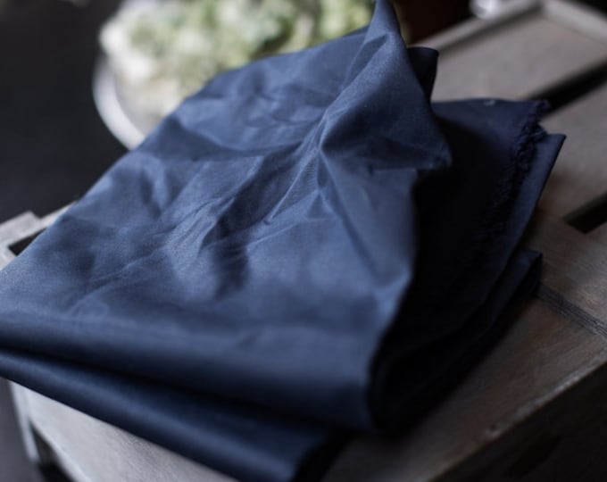 Bio Dry Waxed Organic Cotton Navy Canvas gewachst - Mind the Maker
