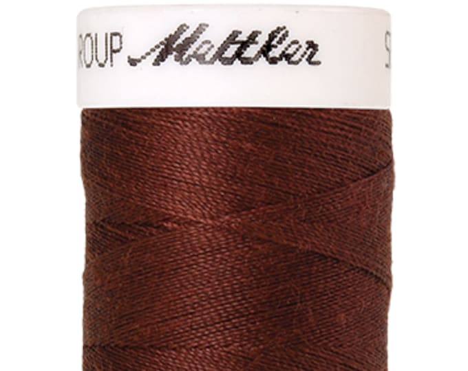 Seralon 200m col. 196 (Coffee Bean) Nähgarn von Amann Mettler - Hochwertiges Nähgarn für Näharbeiten - 200 Meter auf der Rolle – Farbe Coffe