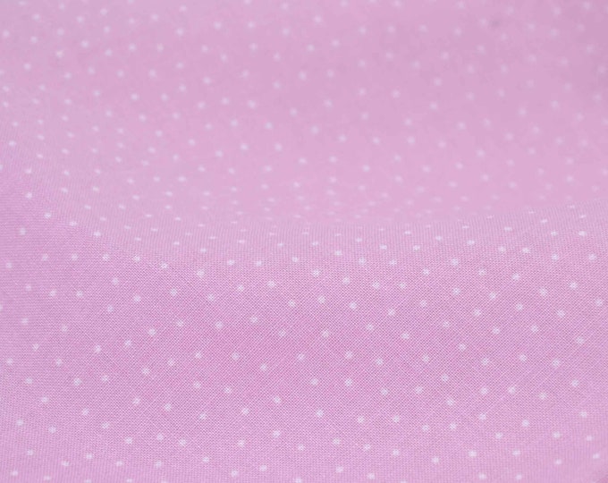 Baumwollstoff Renforcé rosa, weiß Tupfen, Punkte von Westfalenstoffe - 145cm breit - Stoff glatt, Punkte