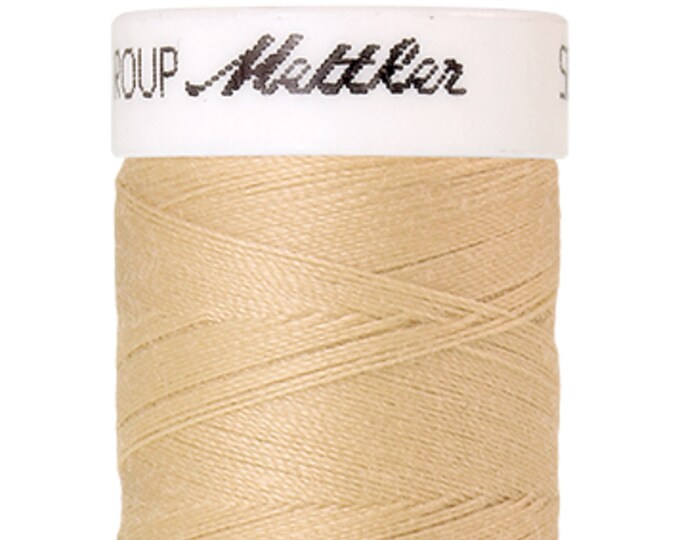 Seralon 200 m col. 1209 (Oat) sewing thread by Amann Mettler - High-quality sewing thread for sewing projects - 200 meters on a spool – Oat color - Sewing thread