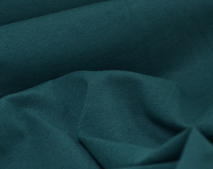Jersey made of organic cotton by Mind the Maker in dark green - 170 cm wide - smooth fabric, UNI