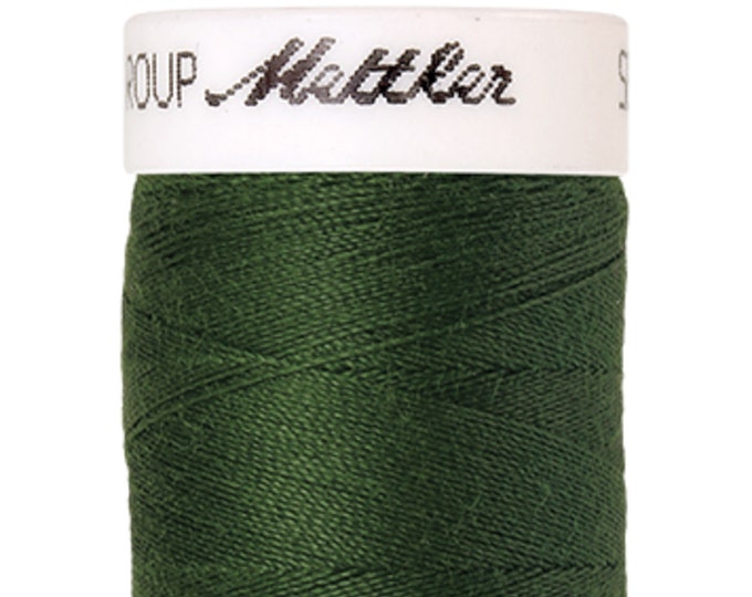 Seralon 200m col. 842 (Backyard Green) Nähgarn von Amann Mettler - Hochwertiges Nähgarn für Näharbeiten - 200 Meter auf der Rolle – Farbe Ba