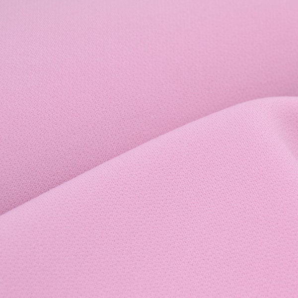 Abendmode Crêpe-Stretch in rosa aus Polyester - 145cm breit - Stoff glatt UNI