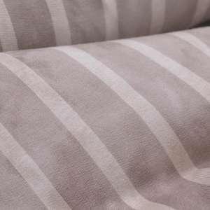 Sweat fabric French Terry stripes beige batik - 150 cm wide - fabric patterned stripes