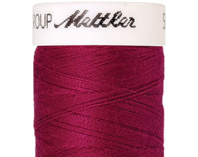 Seralon 200 m col. 1422 (Bright Ruby) sewing thread by Amann Mettler - High-quality sewing thread for sewing projects - 200 meters on a spool - Color Bright Ruby